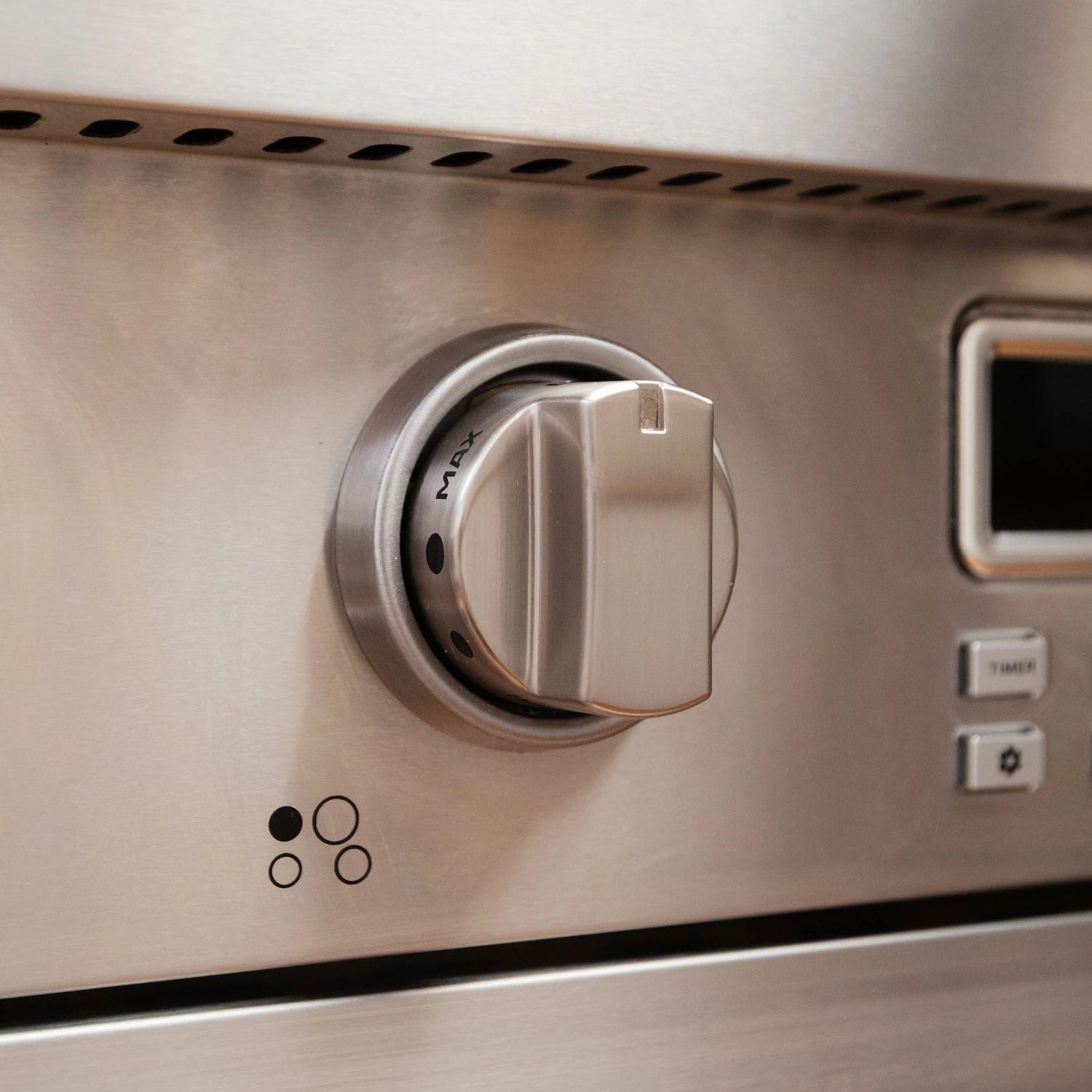 Electra stainless steel knob
